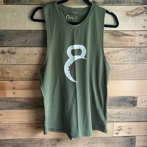 Zyia Active Women's Olive Green Kettle Moon Tank Size XXL
